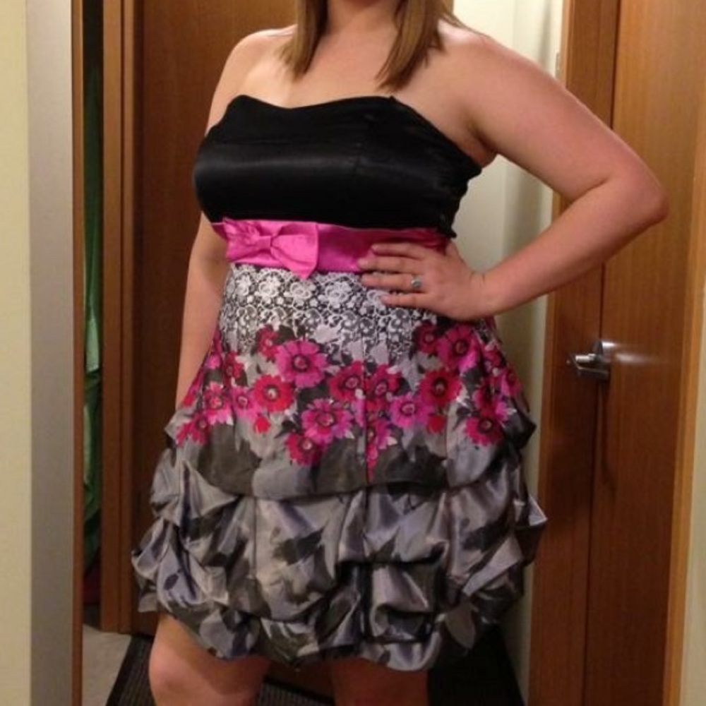 Deb strapless formal dress